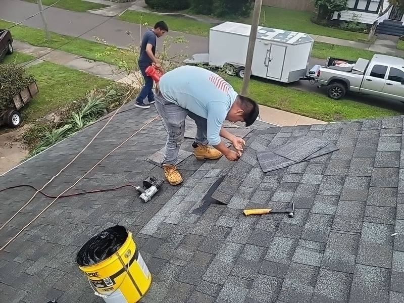 roofing project near N Poplar Ave in Tampa