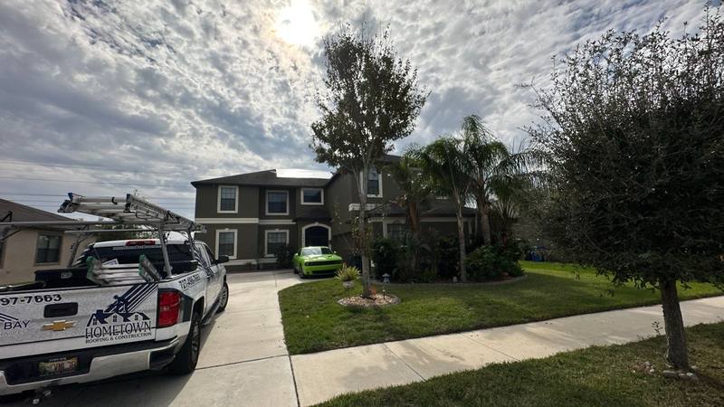 completed roofing project in Riverview FL