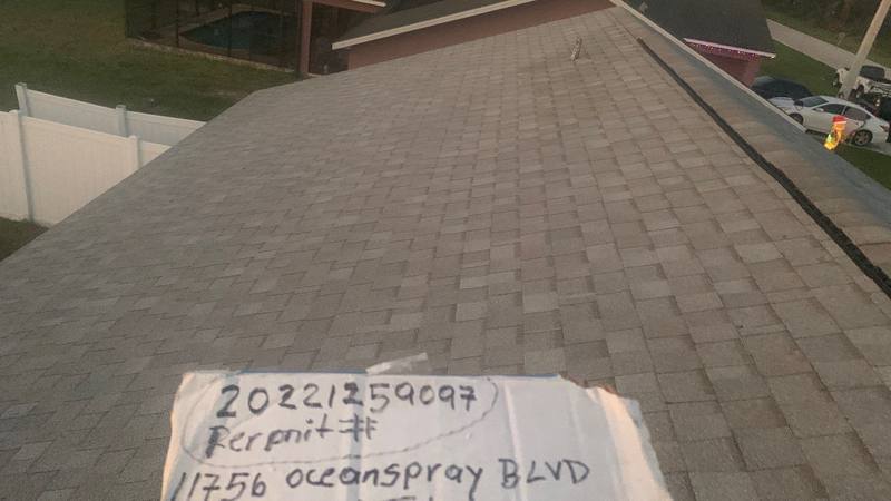 residential roof replacement by Hloska Roofing in Englewood