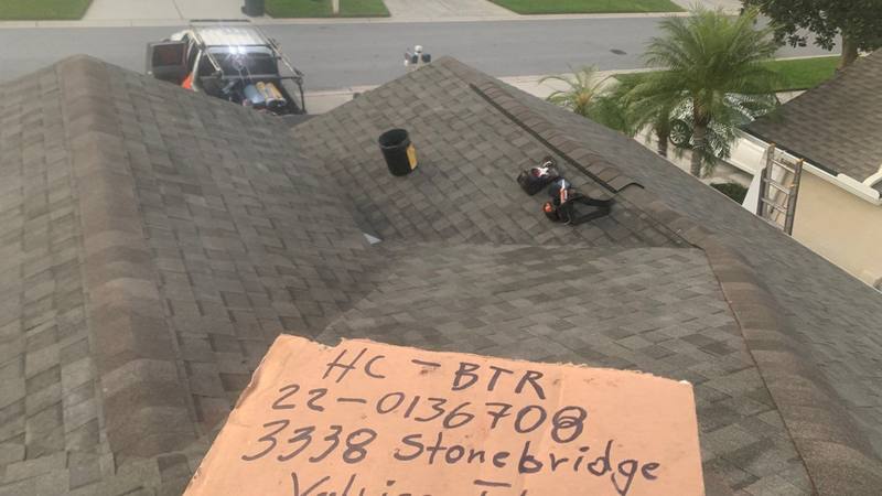 residential roof replacement by Hloska Roofing in Valrico