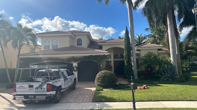 residential roof replacement by Hloska Roofing in Boynton Beach