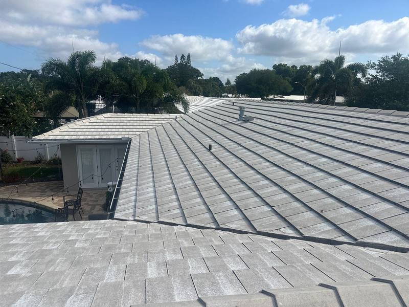 completed roofing project in Clearwater FL