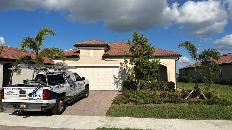 completed roofing project in Venice FL