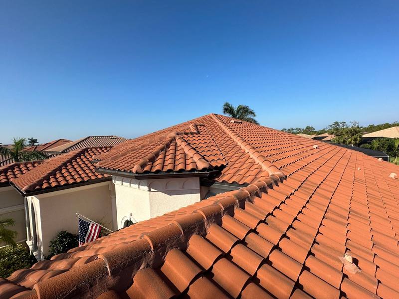 completed roofing project in Bonita Springs FL