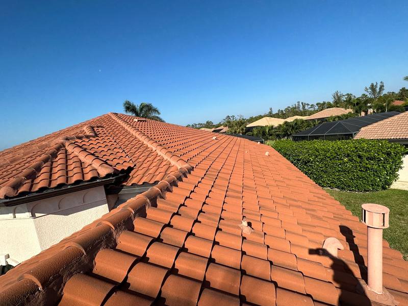 completed roofing project in Bonita Springs FL