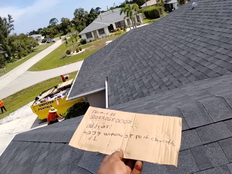 residential roof replacement by Hloska Roofing in Port Charlotte