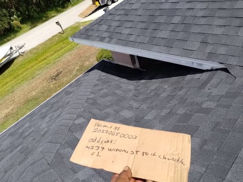 residential roof replacement by Hloska Roofing in Port Charlotte