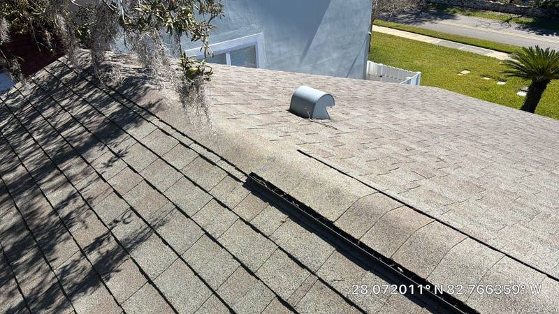 completed roofing project in Palm Harbor FL