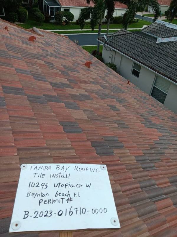 roofing project near Utopia Cir W in Boynton Beach
