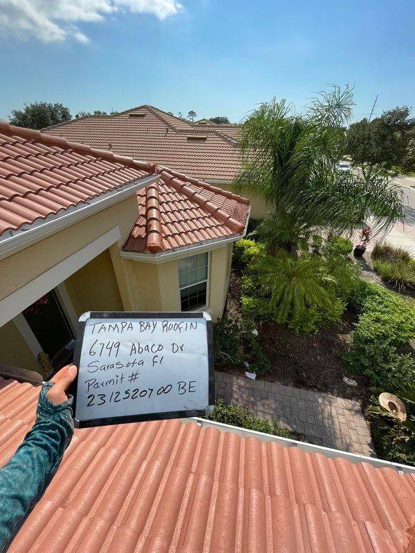 residential roof replacement by Hloska Roofing in Sarasota