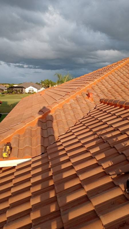 completed roofing project in Venice FL