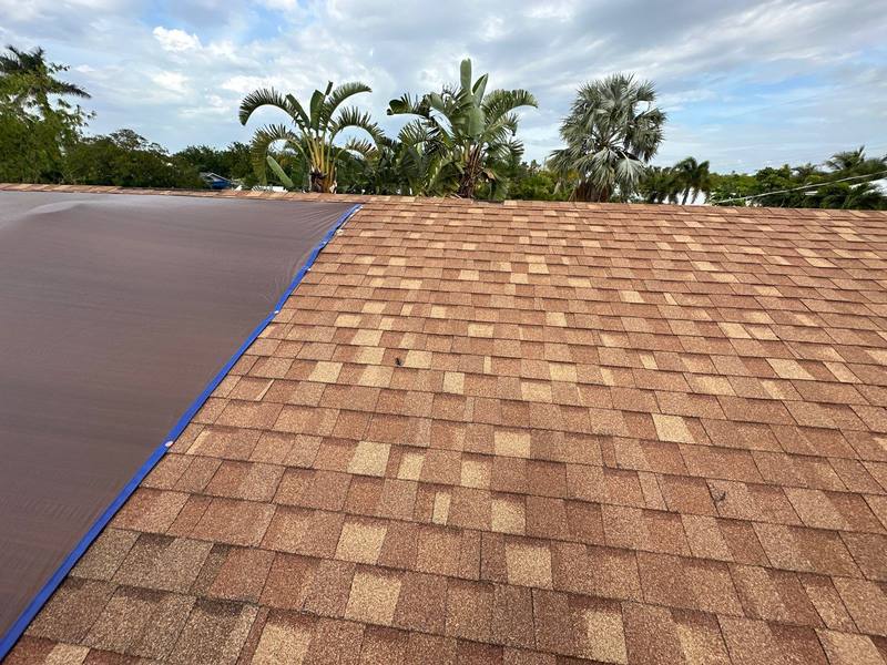 completed roofing project in Longboat Key FL