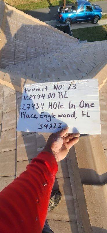 residential roof replacement by Hloska Roofing in Englewood