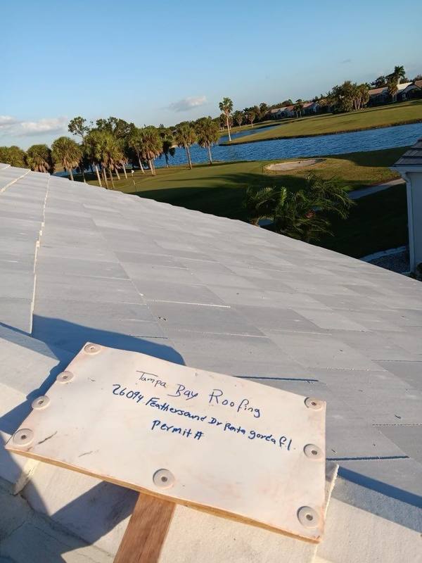residential roof replacement by Hloska Roofing in Punta Gorda