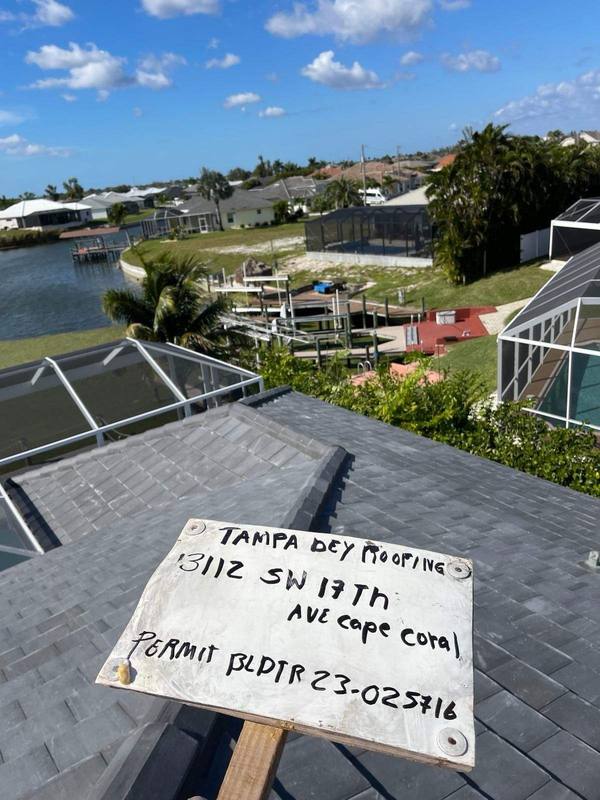 completed roofing project in Cape Coral FL