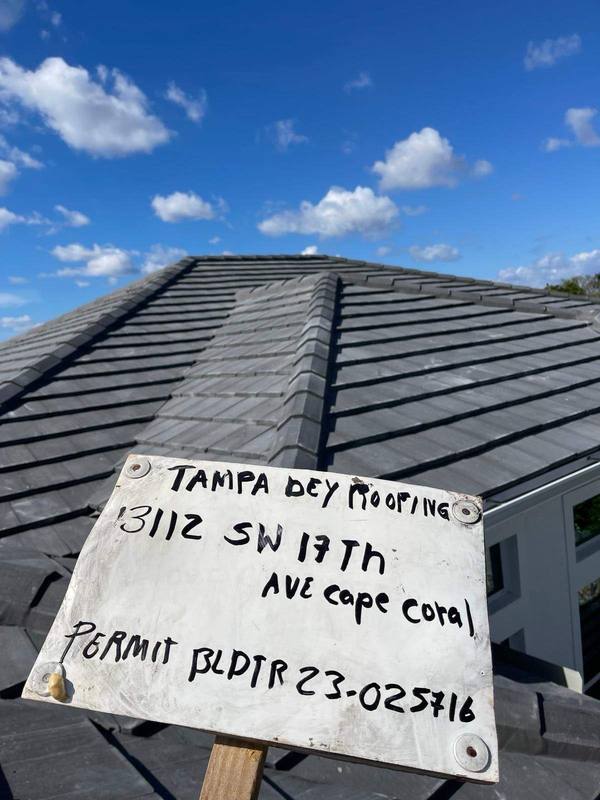 completed roofing project in Cape Coral FL