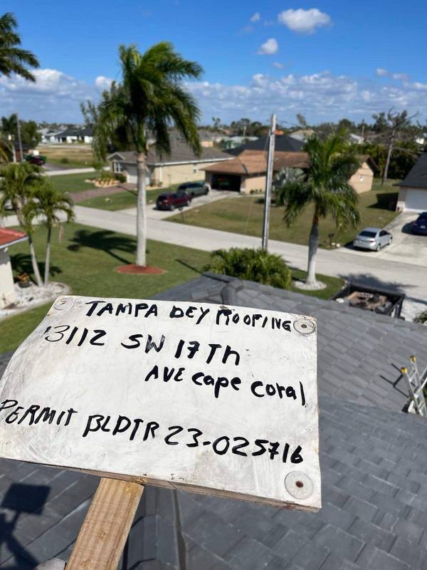 roofing project near SW 17th Ave in Cape Coral