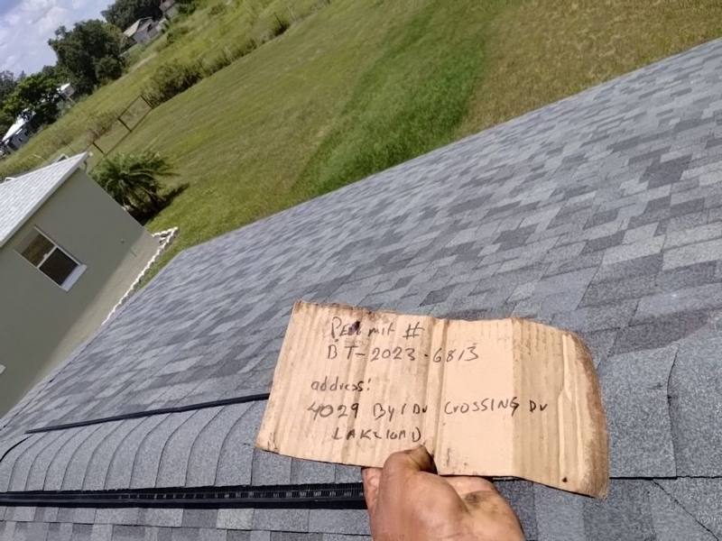 residential roof replacement by Hloska Roofing in Lakeland