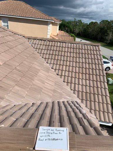 completed roofing project in Venice FL