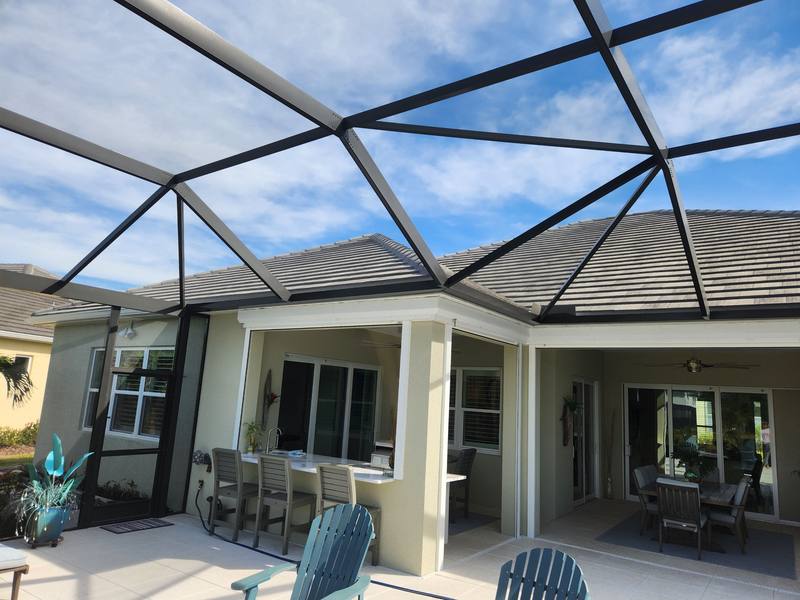 completed roofing project in Venice FL
