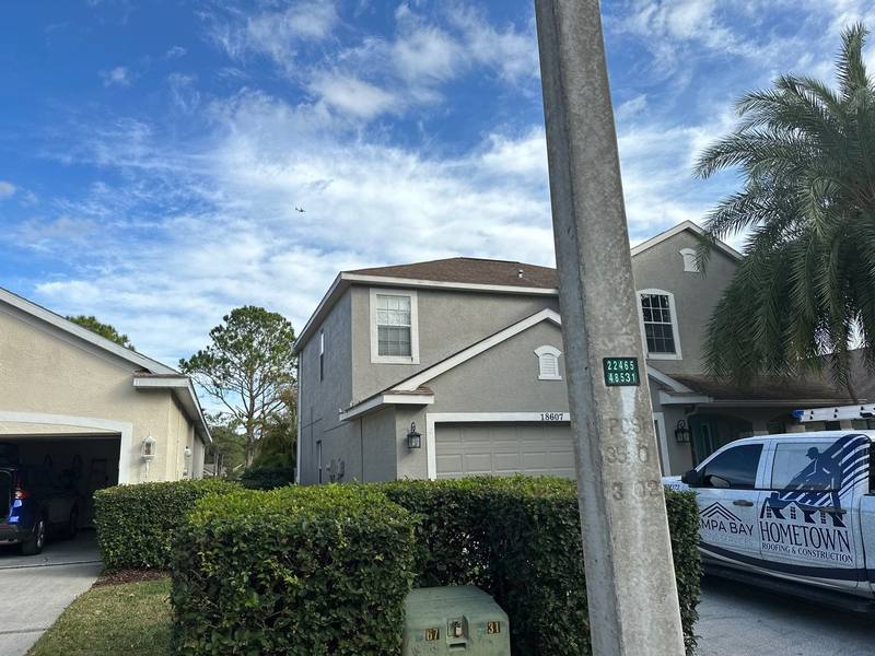 completed roofing project in Lutz FL