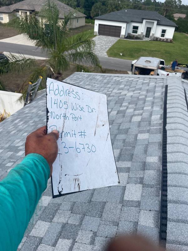 residential roof replacement by Hloska Roofing in North Port