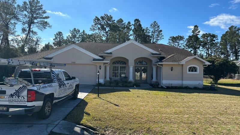 completed roofing project in Spring Hill FL