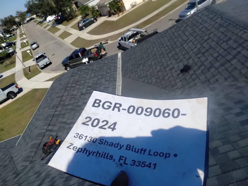 completed roofing project in Zephyrhills FL