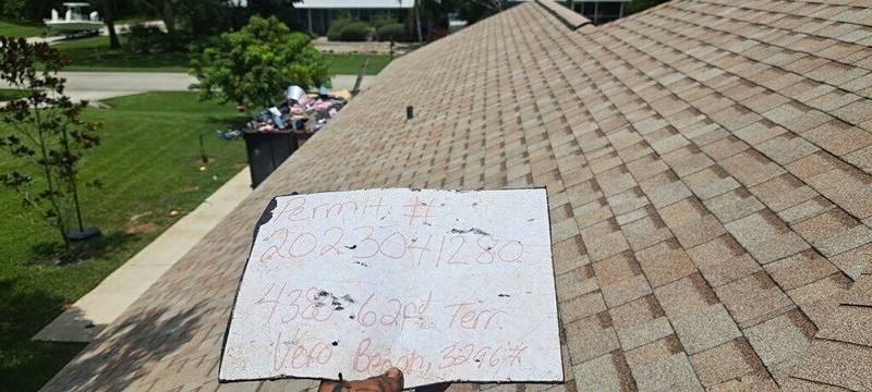 completed roofing project in Vero Beach FL