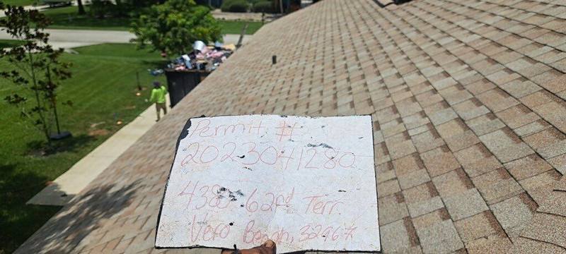 roofing project near 62nd Terrace in Vero Beach