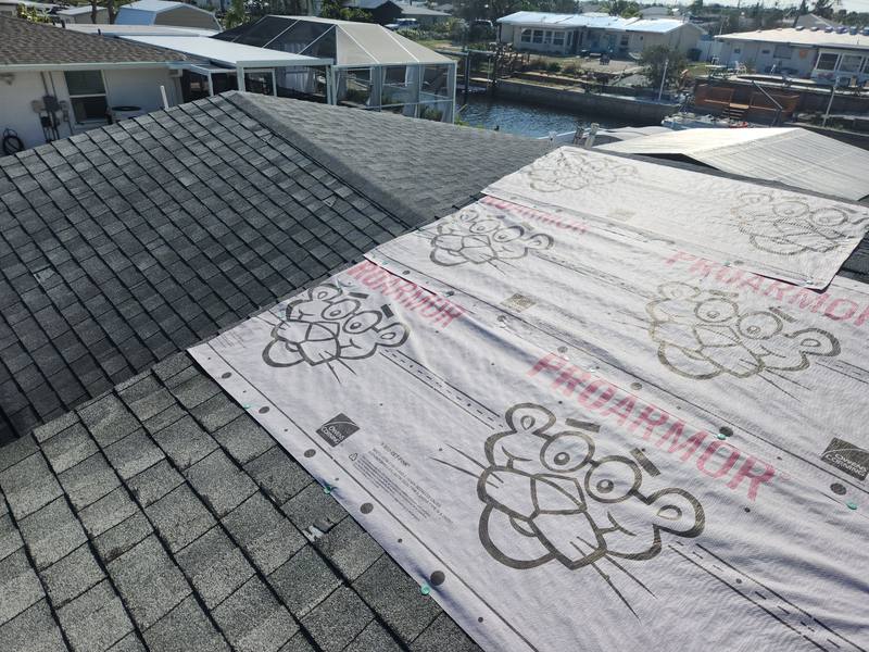 completed roofing project in Englewood FL