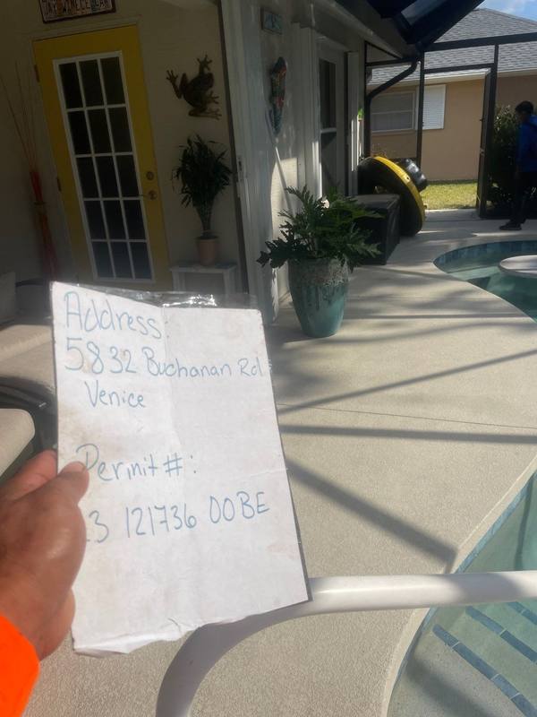 roofing project near Buchanan Rd in Venice
