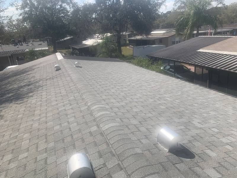 completed roofing project in Zephyrhills FL
