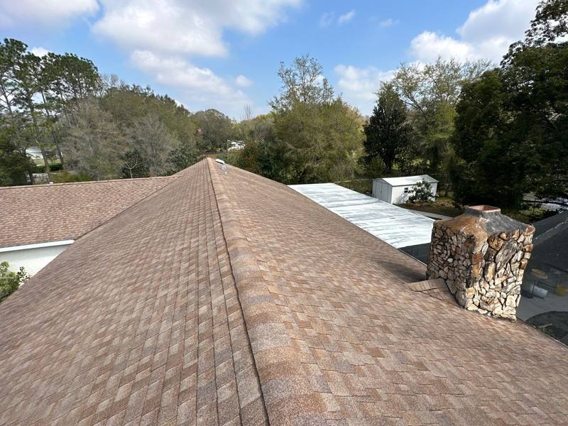 completed roofing project in Lutz FL