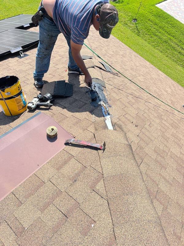 completed roofing project in Lehigh Acres FL