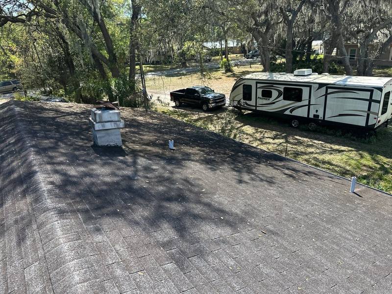 completed roofing project in Lutz FL