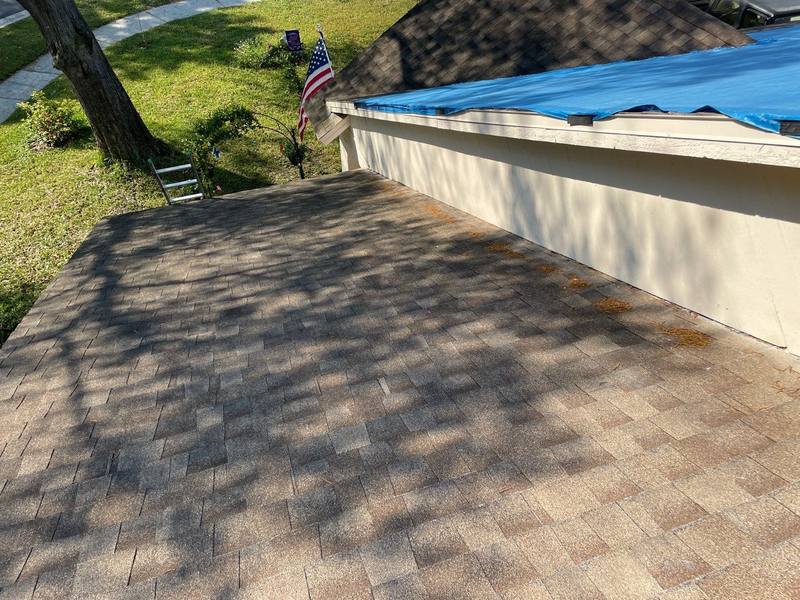 completed roofing project in Tampa FL