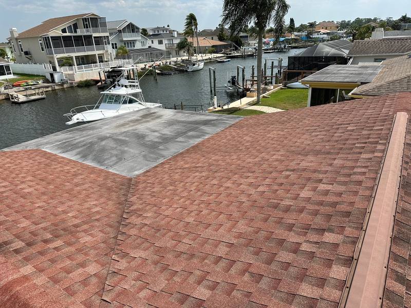 completed roofing project in Hudson FL