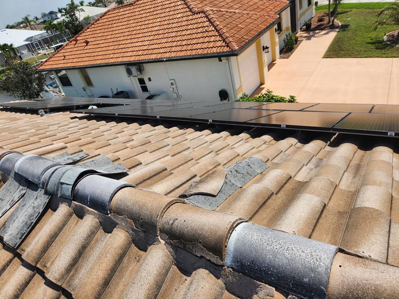 residential roof replacement by Hloska Roofing in Punta Gorda