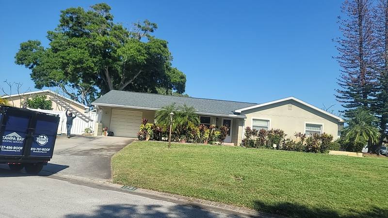 completed roofing project in St. Petersburg FL
