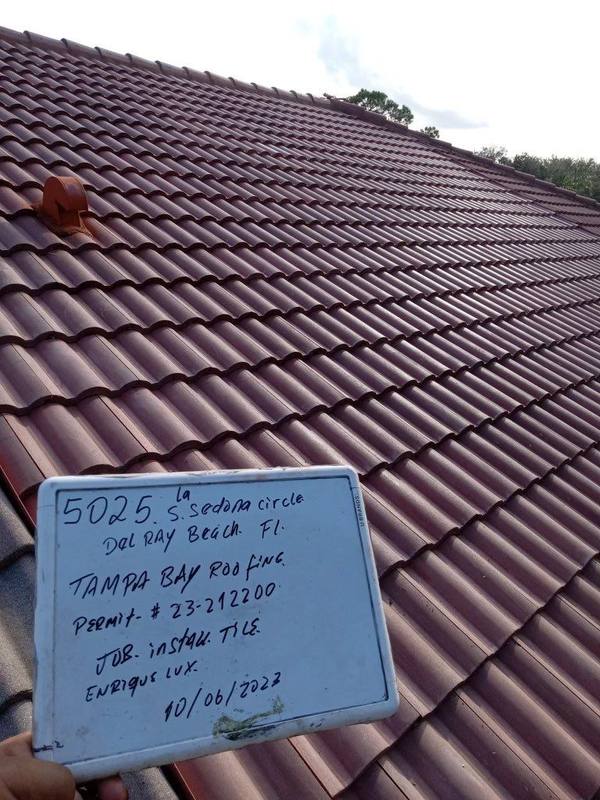 completed roofing project in Delray Beach FL