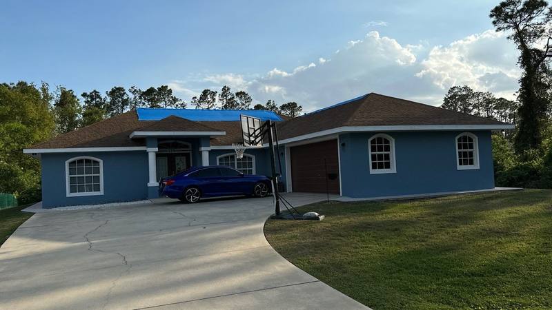 residential roof replacement by Hloska Roofing in Sebring