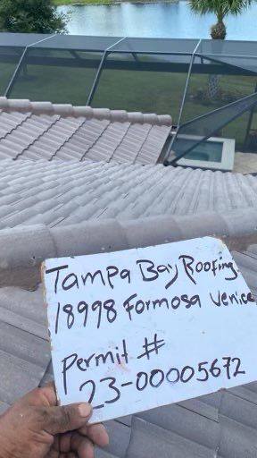 completed roofing project in Venice FL