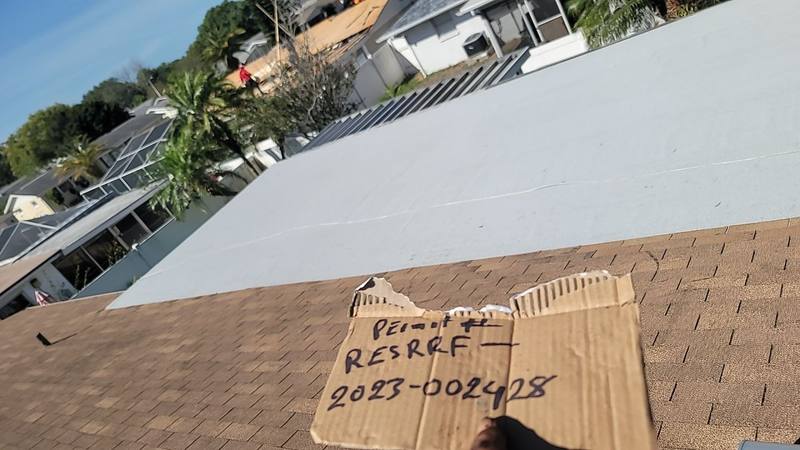 residential roof replacement by Hloska Roofing in Port Richey