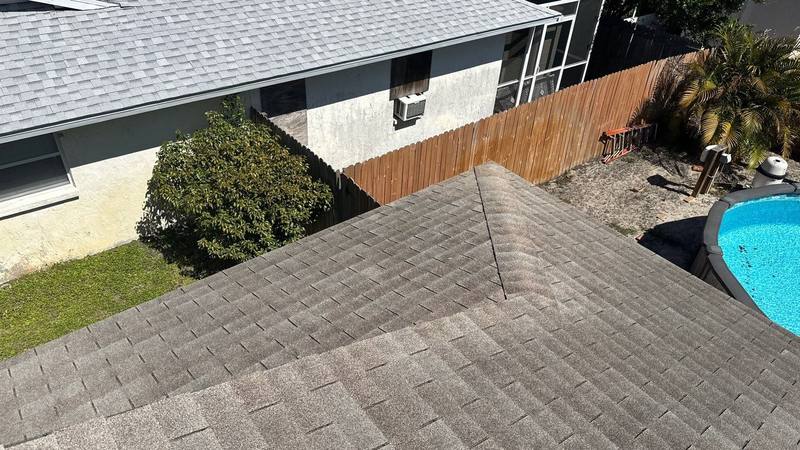 completed roofing project in Port Richey FL
