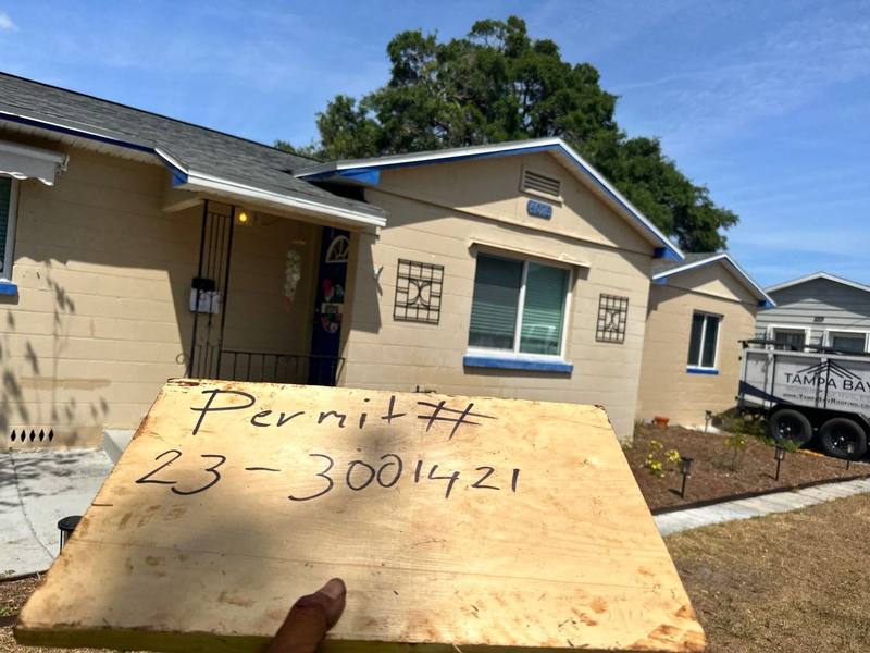 completed roofing project in St. Petersburg FL