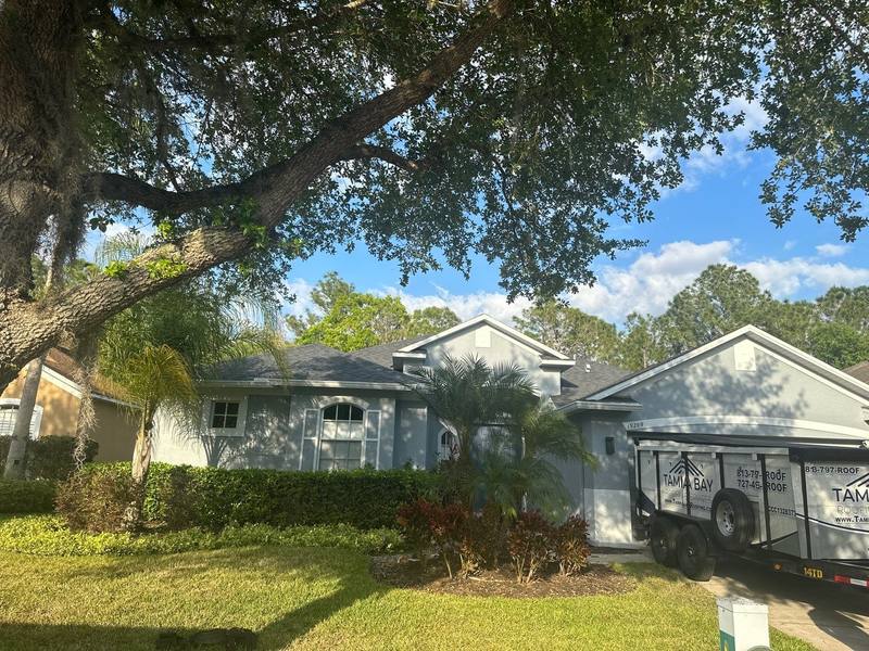 completed roofing project in Tampa FL