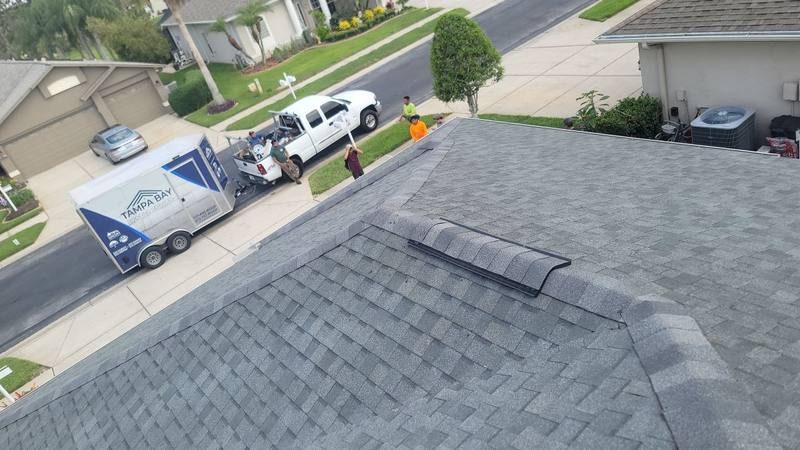 completed roofing project in Trinity FL