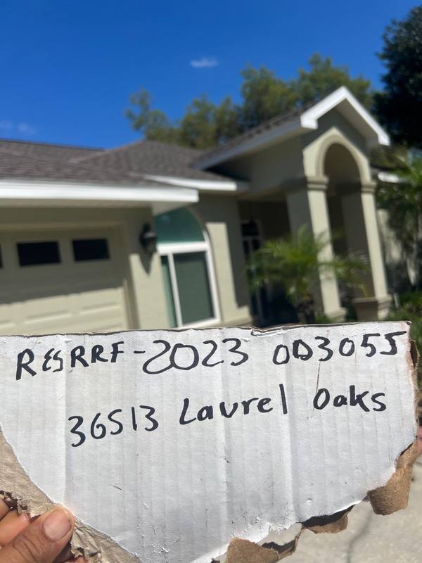 roofing project near Laurel Oaks Ln in Dade City