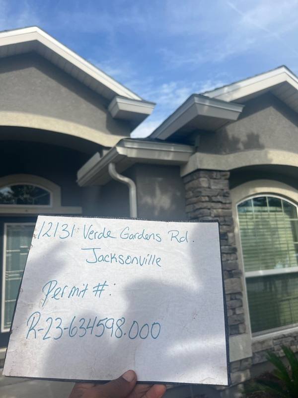 roofing project near Verde Gardens Rd in Jacksonville